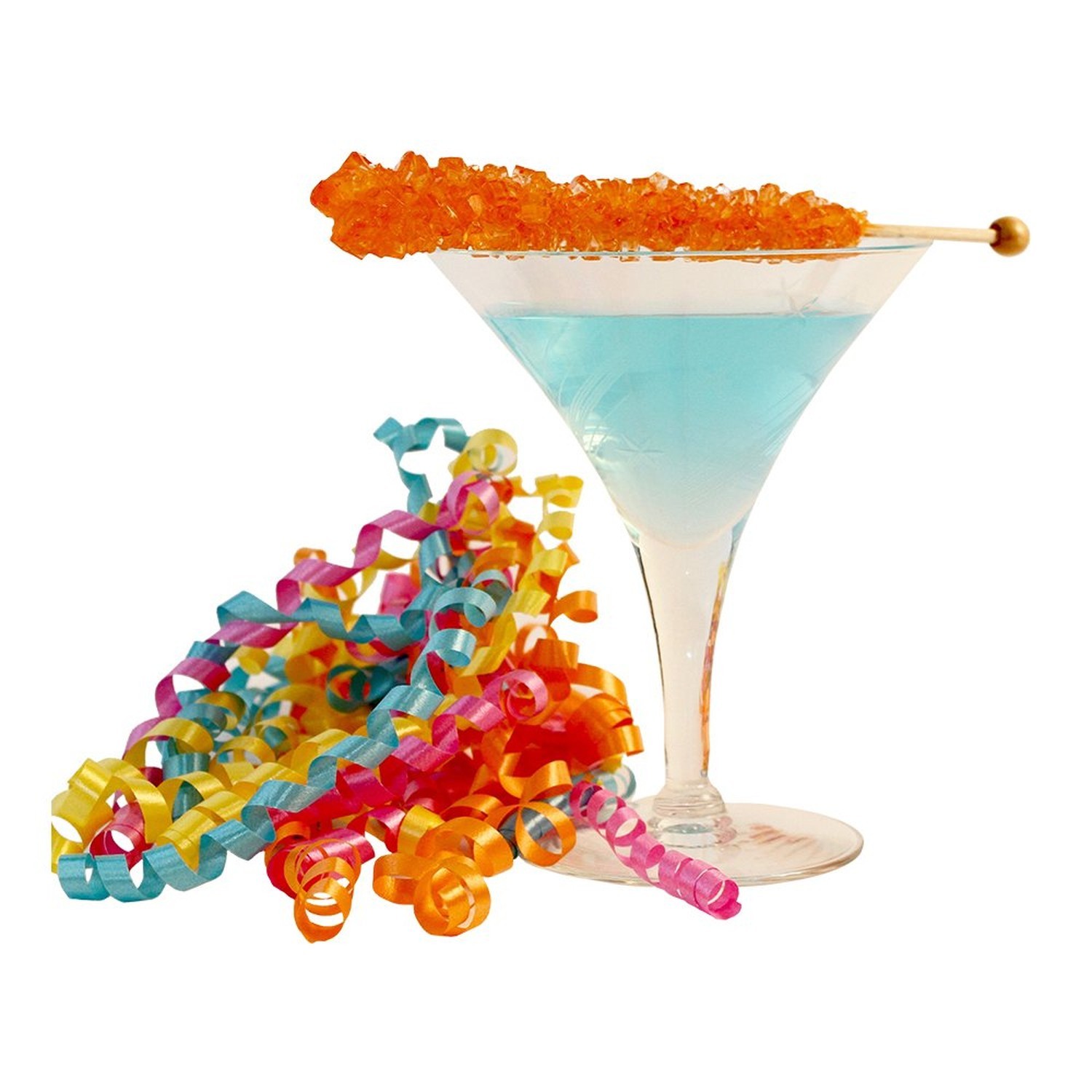 Orange Rock Candy 12 Sticks Orange Party Favors Candy Buffet