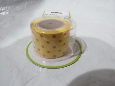 Siconi Sticky Strip Pink Dots on Yellow 1'' wide 59'' long by Silicone Group