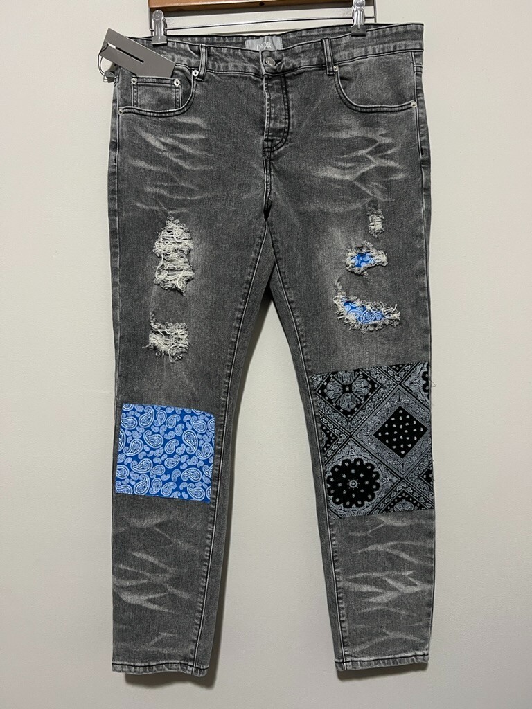 💥 NWT 💥 DIOR Patchwork Slim Fit Jeans 🔥 Style: D02-2# | eBay