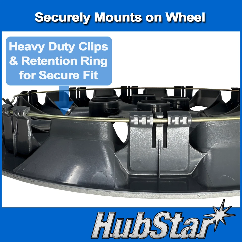 НОВЫЙ комплект колпаков колес для Nissan Sentra 2013-2019 премиум копия 16-дюймовый глянцевый черный - Изображение 4 из 4