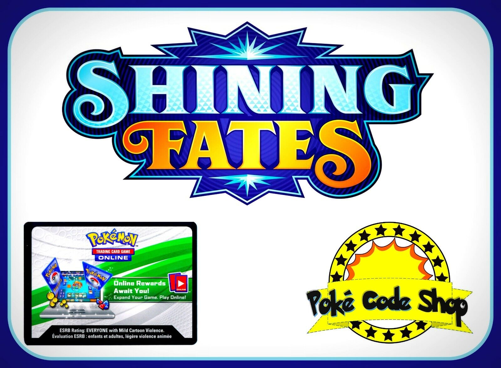 100 x SHINING FATES Codes Pokemon Online Booster Code Sword Shield - EMAIL FAST!