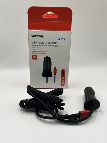 Verizon USB-C Vehicle Charger with Fast Charge Technology VPCPDTYPEC-M - Picture 1 of 5