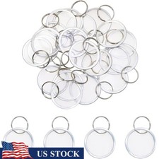 Plastic Round Price Tags W/ Key Ring Jewelry Clothing Garage Yard Sale Marking