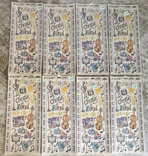 Creative Imaginations Renae Lindgren 5.5x12in MUSIC Band CHORUS Sticker 8 Packs