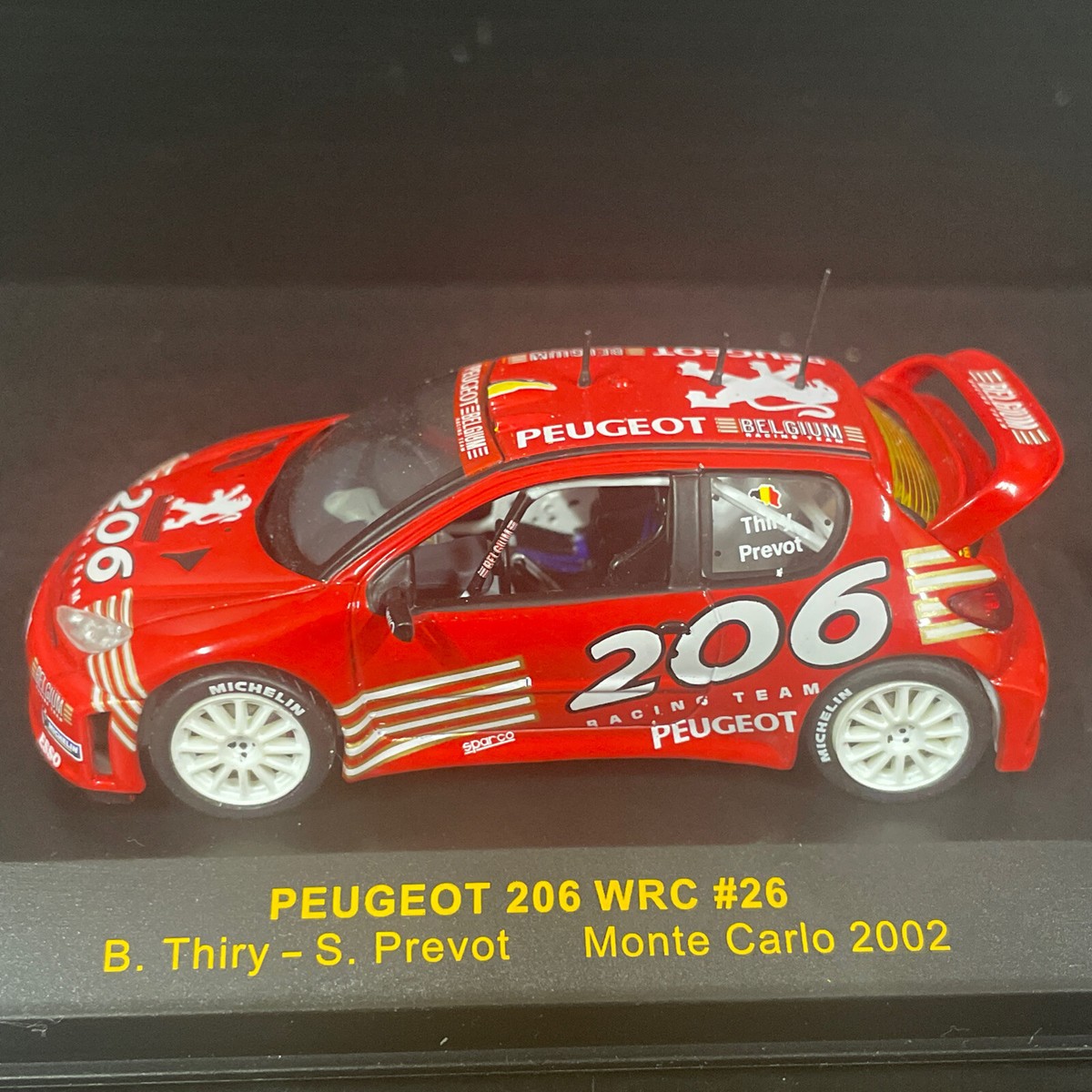 PEUGEOT 206 WRC 2002 Champion Rally cars 1/43è boîte plexi altaya EUR 9,90 - FR