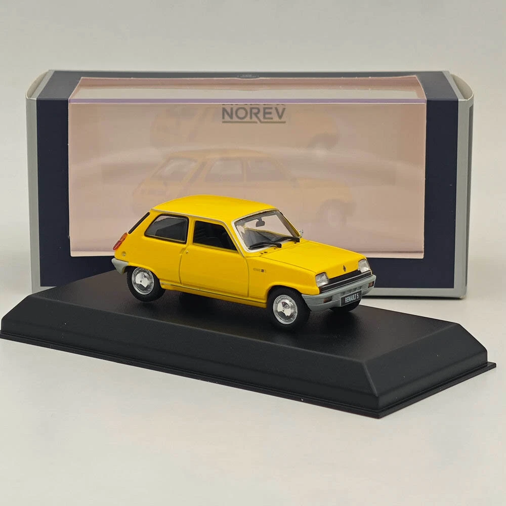 Norev 1/43 Renault 5 TL Yellow Diecast Model Cars Limited Collection