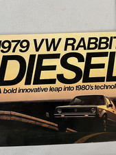 Original 1979 Volkswagen VW Rabbit Diesel Sales Brochure original