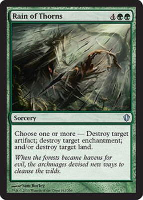 Rain of Thorns ~ Damaged Commander 2013 MTG Magic UltimateMTG Green Card | eBay Rain of Thorns ~ Damaged Commander 2013 MTG Magic UltimateMTG Green Card | eBay