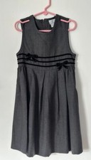 Florence Eiseman Formal Pleated Flannel Grey Girl Dress