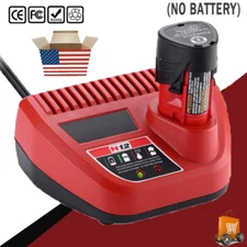 New for Milwaukee 12 Volt M12 Battery N12 Charger Lithium Ion 12 Volt 48-59-2401