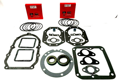 NEW 113-0296 PISTON RINGS GASKET SET CRANK VALVE SEALS FIT ONAN P224 NH NHC T260
