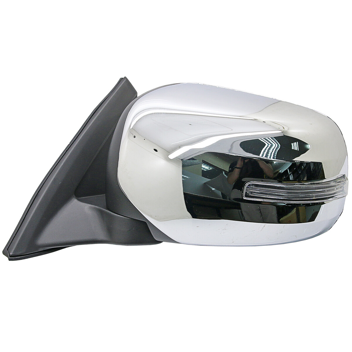 Chrome Left Exterior Side Mirror w/ LED For Mitsubishi