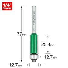 C116X1/4TC - 1/4 Shank Self guided trimmer 12.7mm diameter of Trend