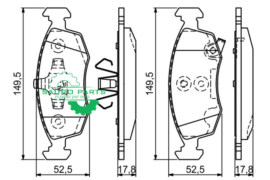 Kit Dischi + Pastiglie Anteriori Bosch per Fiat Panda e lancia Ypsilon - Immagine 2 di 4