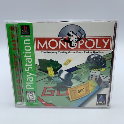 Monopoly GREATEST HITS (Sony PlayStation 1, 1998) PS1 Complete CIB