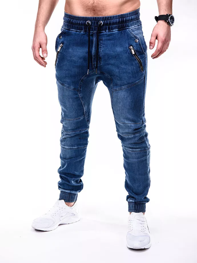 Pantalones Vaqueros Hombre Moda Casuales Con Estilo Elegante Jean | eBay