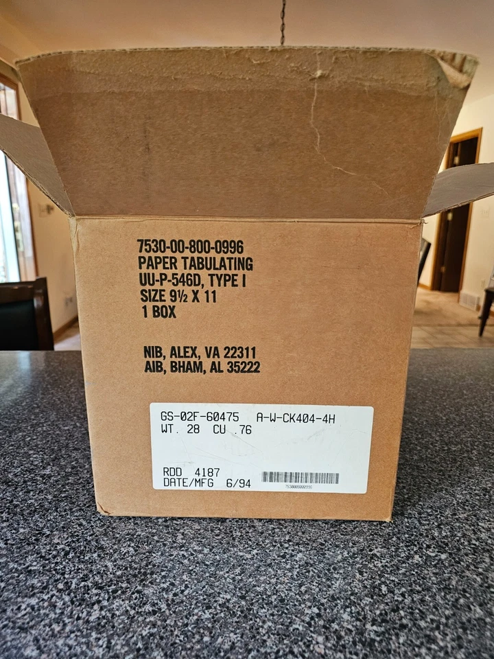 1300 Sheets Continuous Feed Computer Print Out Paper 9.5 X 11 Dot Matrix Printer - Image 3 of 4