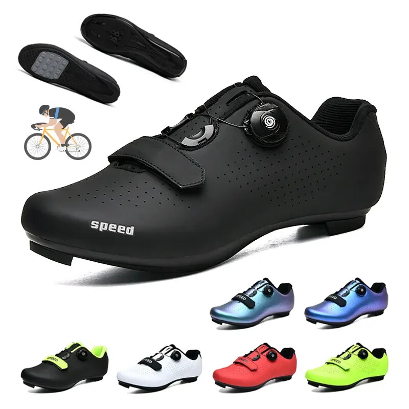 Zapatos de bicicleta de carretera Tenis de ciclismo Abrazadera Suciedad Velocidad Deporte Carreras Pedal Zapatos
