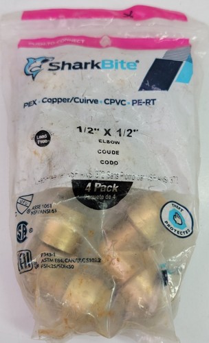 Shark Bite Copper Pex Elbow End Stop Nibco Female Adapter Plumbing Lot 1/2" 3/4" - Picture 4 of 8