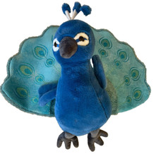 Extra Large plush stuffed Peacock. Stunning.