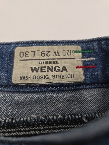 Diesel Jeans 29x30 Faded Distressed Light Wenga Blue Denim Stretch Pockets - Picture 10 of 13
