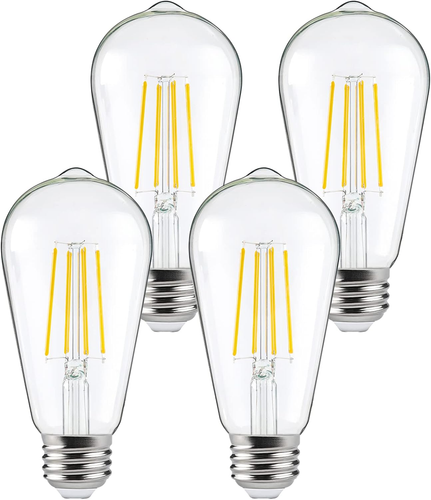 ST64 LED Dusk to Dawn Bulb 6W 60W Eq 2700K Warm White E26 Auto On/Off 4Pc - Picture 10 of 12