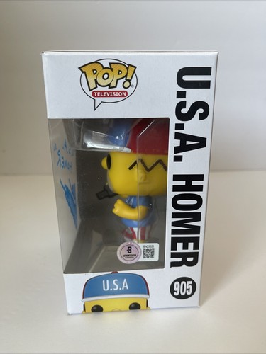Dan Castellaneta Signed U.S.A. Homer Simpsons Funko Pop Beckett QR CODE COA 5 - 第 3/9 張圖片