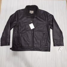  Rainforest Genuine Leather Bomber Jacket Brown  Men’s Size Xxl