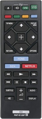 RMT-B128P Ersatzfernbedienung fur Sony Blue Ray BDP-S5200 BDP-S3200 BDP-S7200