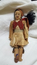 Antico bambolotto stoffa h. cm. 21 Doll Poupée  Sgr ^