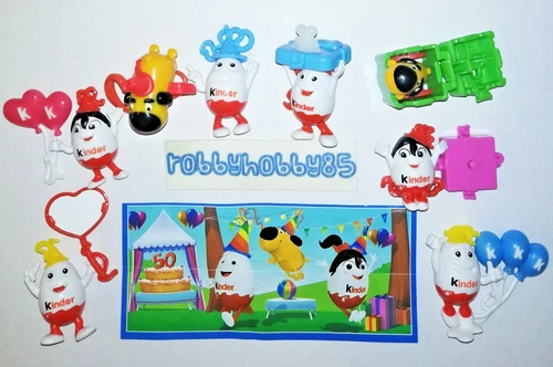 COMPLETE SERIES KINDERINO (50 YEARS KINDER) SE294 - SE328 + 8 BPZ ITALY 2018