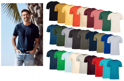 Herren Unisex Next Level Einfarbig Baumwolle Kurz Rundhals T-Shirt S-5XL