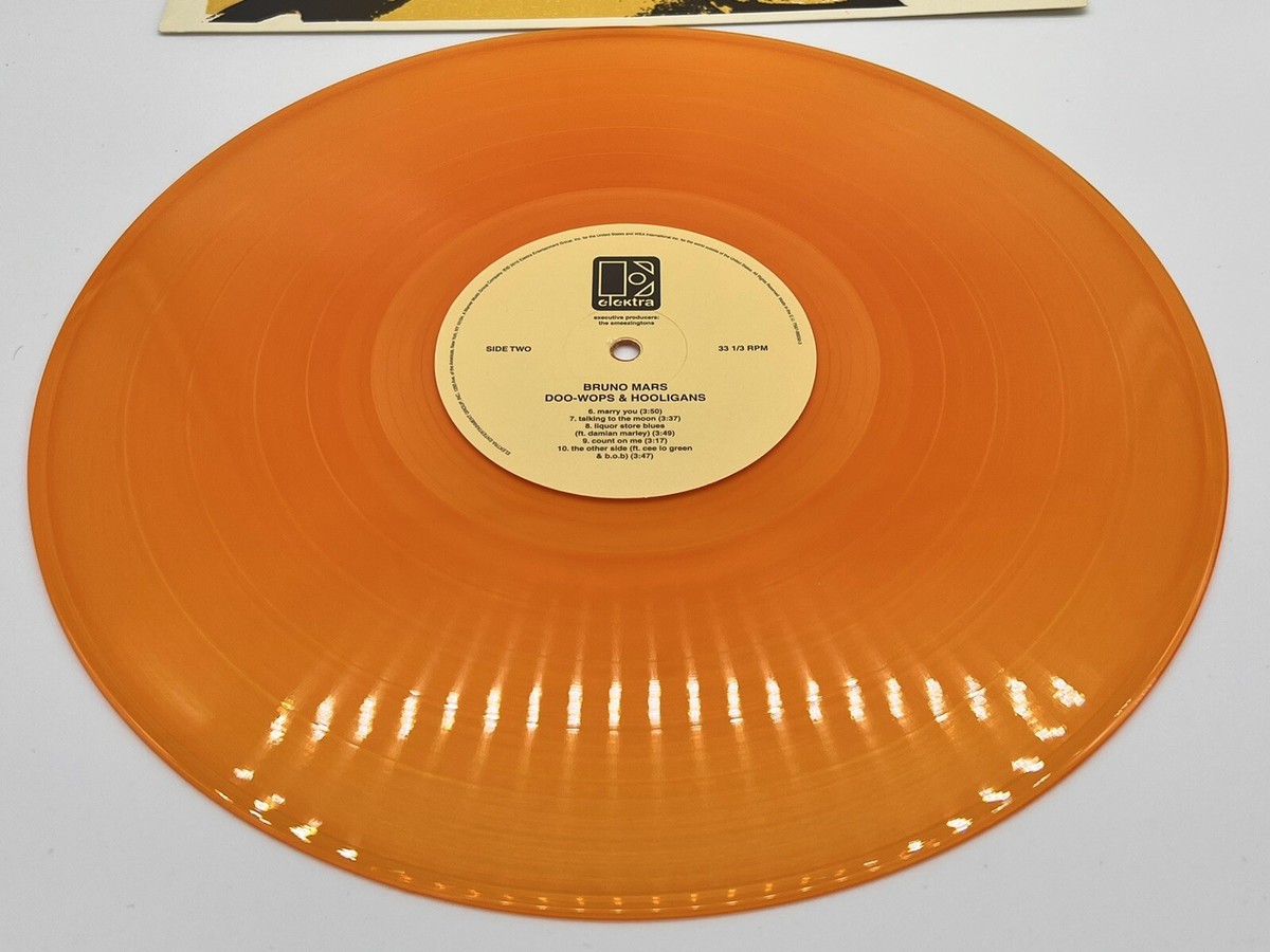 Bruno Mars – Doo-Wops & Hooligans limited orange vinyl 2010
