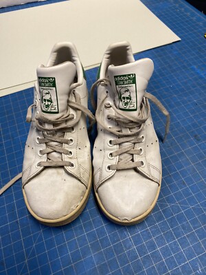 Adidas Stan Smith White Leather Court Sneakers APH 281001 Size 5-1/2”