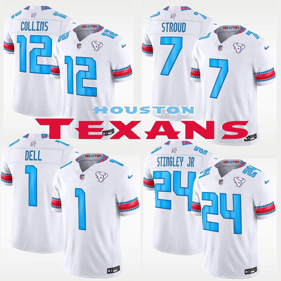 Men's texans white 2026 “rivalries” vapor limited jersey