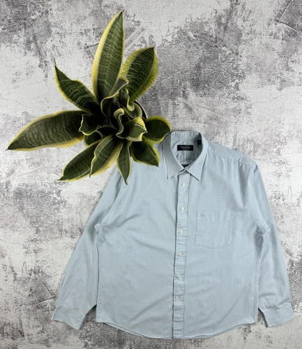 Chemise vintage Christian Dior Monseur Basic rayée manches longues luxe boutonnée
