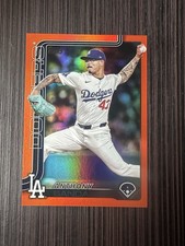 ANTHONY BANDA 2025 TOPPS UPDATE ORANGE FOIL #US132 17/25 DODGERS WORLD SERIES