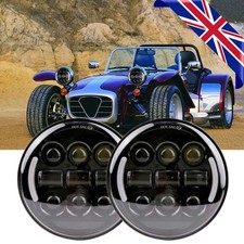 2PCS 5 3/4" 5.75" Inch LED Headlight Headlamp DRL Kit For Caterham Classic Car