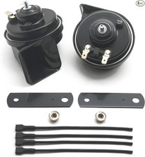 12V Universal Super Loud Auto Horn, Waterproof Low High Two Tone Fit for Any 12