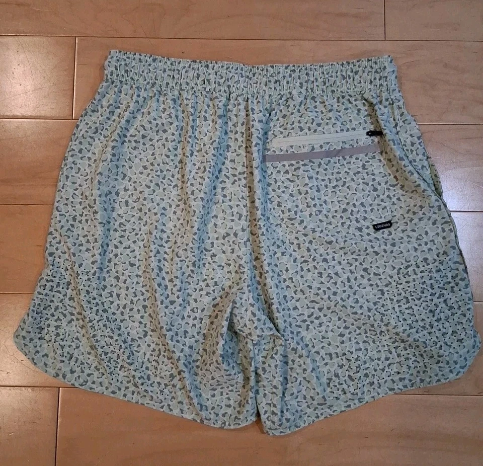 Legends Luka HD 7" Shorts Green Animal Print No Liner Size Large Gym Athletic - Image 4 of 4