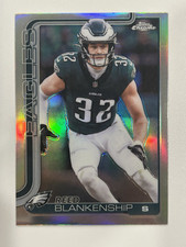 2025 Topps Chrome Football Reed Blankenship #251 Refractor Eagles