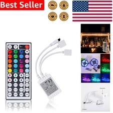 RGB LED Controller Dual Output 4Pin Remote 44 Key DC12-24V Strip Light