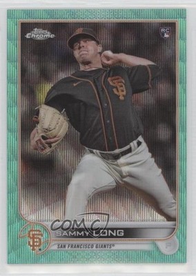 2022 Topps Chrome Aqua Wave Refractor 177/199 Sammy Long #59 Rookie RC 16s2