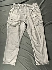 CQR Tactical Pants Mens Size 36 x 32 Gray Ripstop Water Resistant
