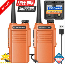 Long Range Walkie Talkie 2 Set 50 Mile Two Way Radio Charge Headset Waterproof