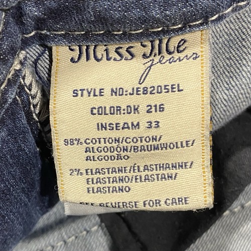 Miss Me Jeans Women’s 30 (34x32) Easy Boot DK216 Fleur De Lis - Picture 8 of 13