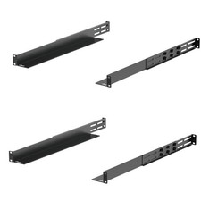 2 Pack 1U Universal Rack Mount Rails,4-Post Server Rack Shelf Rail with 20.9"...