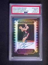 2024 Panini Donovan Clingan RC Rookie Calligraphy Signatures Auto PSA 9/10