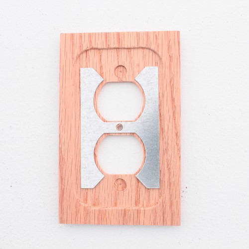 10 Leviton Unfinished Wood Receptacle Wallplate Duplex Outlet Covers 89203-UNF - Picture 3 of 4