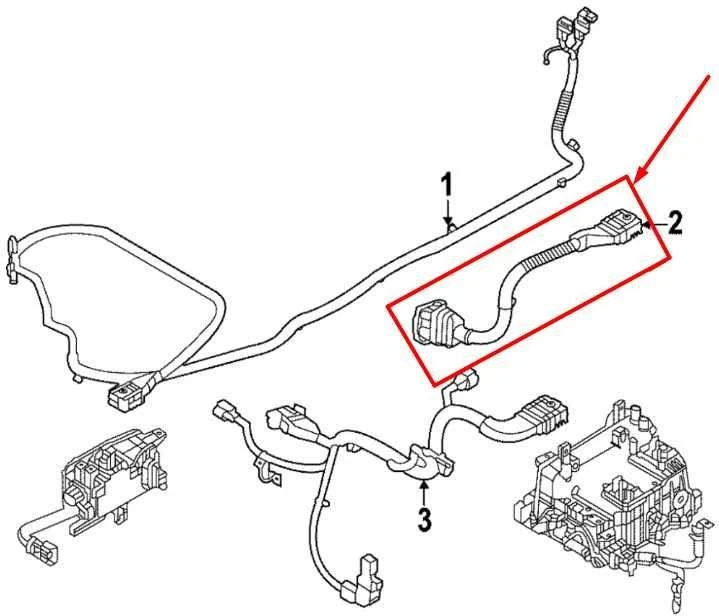 2023-2025 Kia Sportage Hybrid EX Motor AC Power Inverter Cable 91673-CH100 OEM - Image 2 of 4
